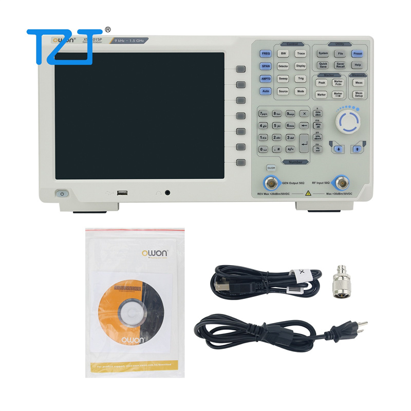 Spectrum Analyzer Tracking Generator 1.5Ghz - TZT OWON XSA1015P-TG/XSA1032P-TG 9kHz-1.5GHz/9kHz-3.2GHเครื่องวิเคราะห์สเปกตรัมติดตามเครื่องกําเนิดไฟฟ้า 10.4 นิ้วTFT