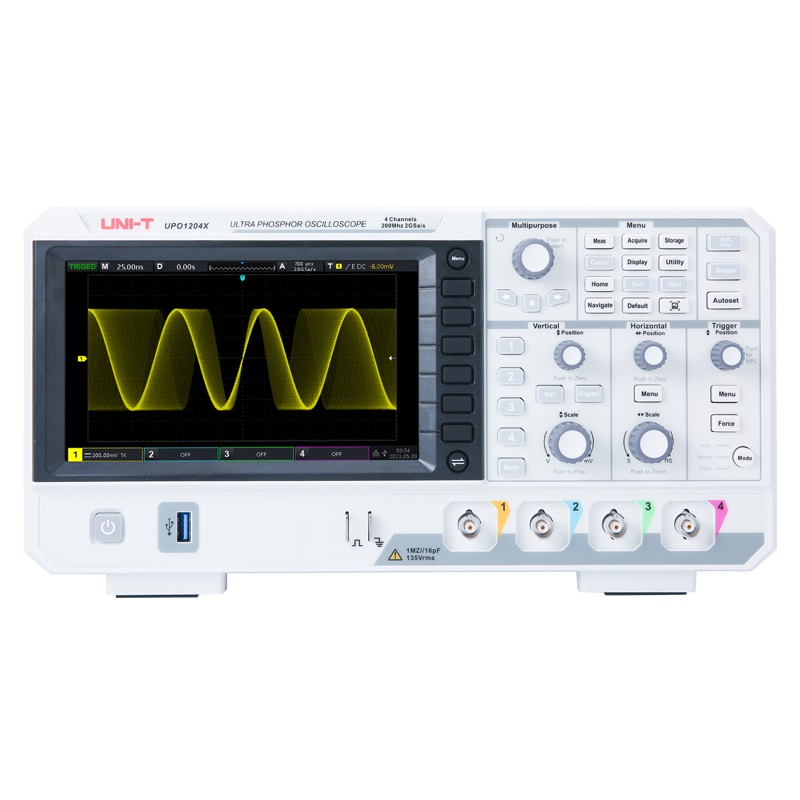 Digital Storage Oscilloscope 4 Channel 100Mhz - ออสซิลโลสโคปดิจิตอล UNI-T UPO1104X 100MHz 4 ช่องสัญญาณ