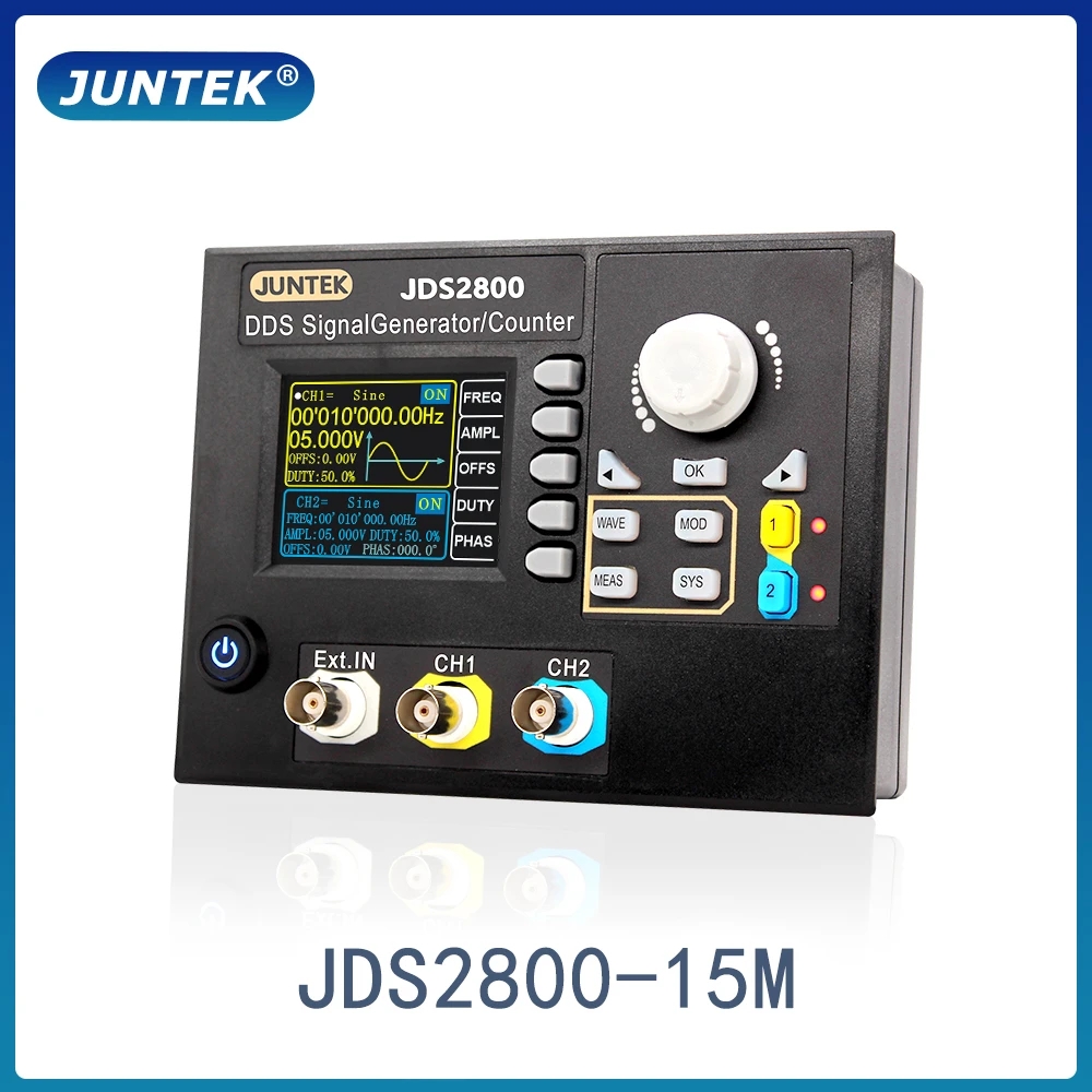 Dual Channel Arbitrary Waveform Function Generator 60Mhz - JDS2800-15M 60MHz DDS เครื่องกําเนิดสัญญาณสัญญาณควบคุมดิจิตอล Dual-Channel ความถี่เครื่องกําเนิดสัญญาณโดยพลการ