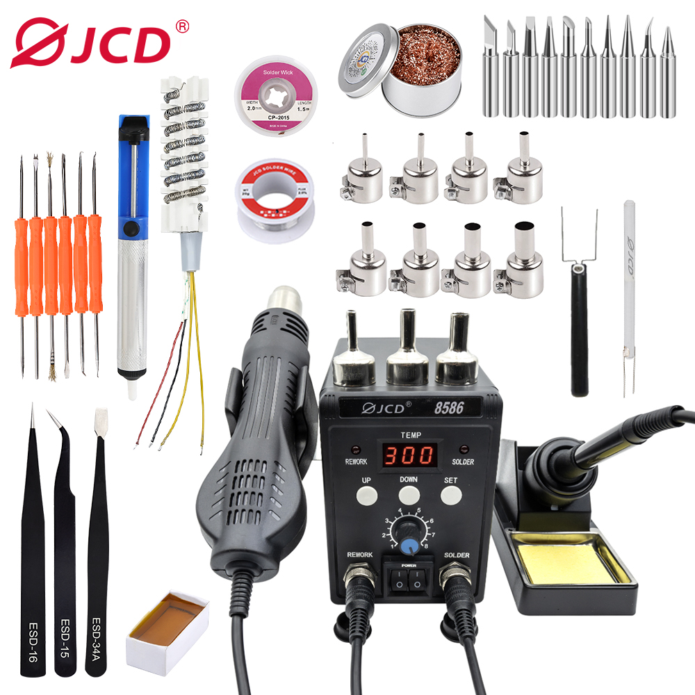 Smd Rework Station Hot Air Soldering 2 In 1 - สถานีบัดกรี JCD 2 in 1 รุ่น
