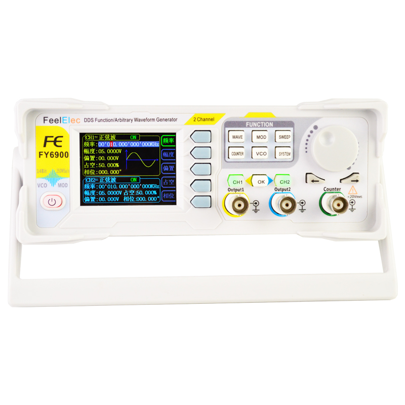Dual Channel Arbitrary Waveform Function Generator 60Mhz - ใหม่ FY6900 60MHz Dual Channel DDS