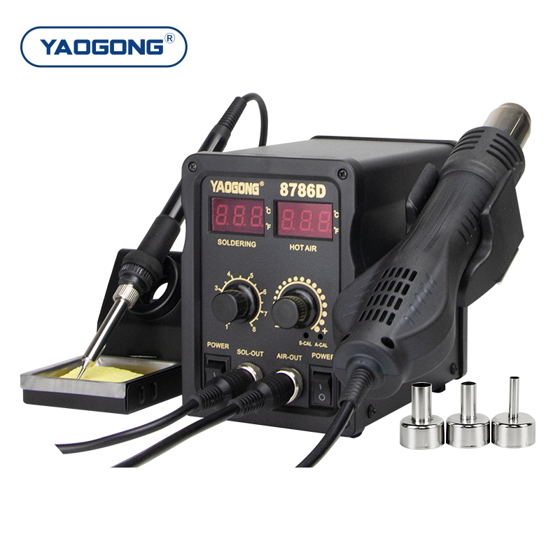 สถานีบัดกรีลมร้อนดิจิตอล YAOGO - Smd Rework Station Hot Air Soldering 2 In 1 บทวิจารณ์และราคา