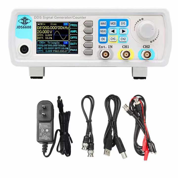 JDS6600 15/30/40/50/60MHz DDS  - Dual Channel Arbitrary Waveform Function Generator 60Mhz บทวิจารณ์และราคา