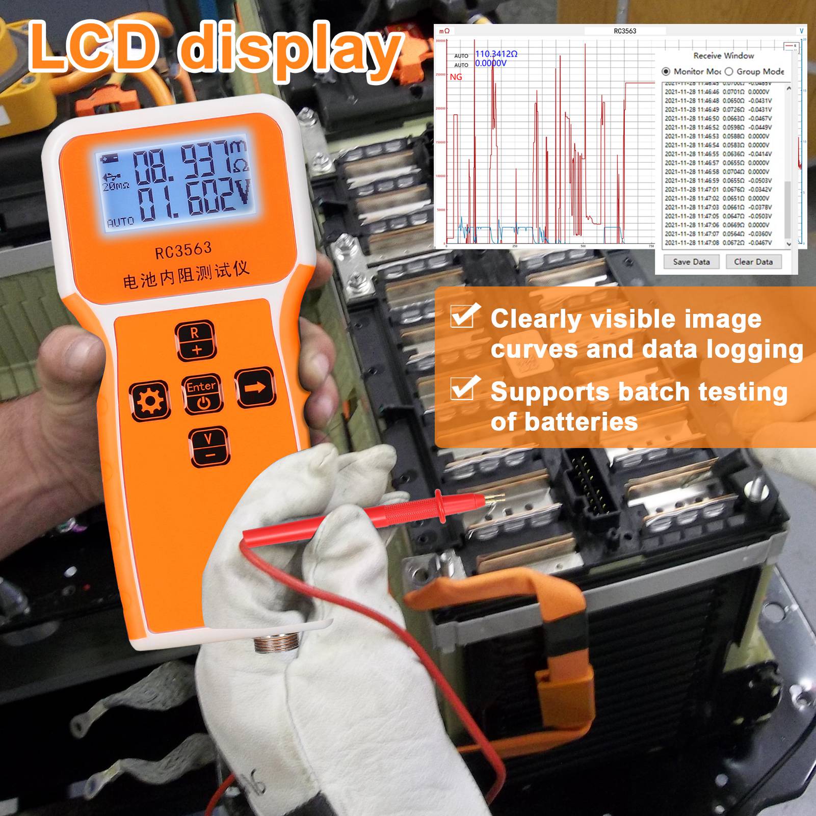 เครื่องทดสอบแรงดันไฟฟ้าและความ - Battery Internal Resistance Tester Four Wire บทวิจารณ์และราคา