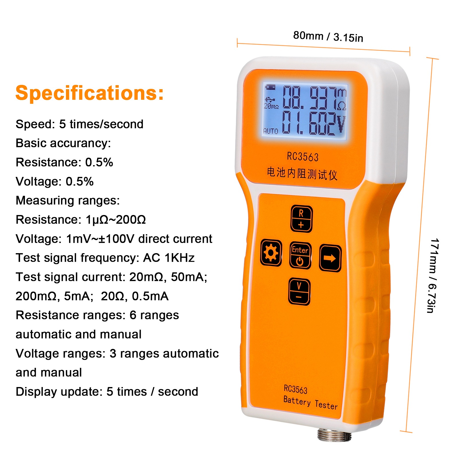 เครื่องทดสอบแรงดันไฟฟ้าและความ - Battery Internal Resistance Tester Four Wire บทวิจารณ์และราคา