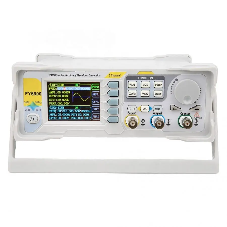 ใหม่ FY6900 ฟังก์ชั่น DDS แบบส - Dual Channel Arbitrary Waveform Function Generator 60Mhz บทวิจารณ์และราคา