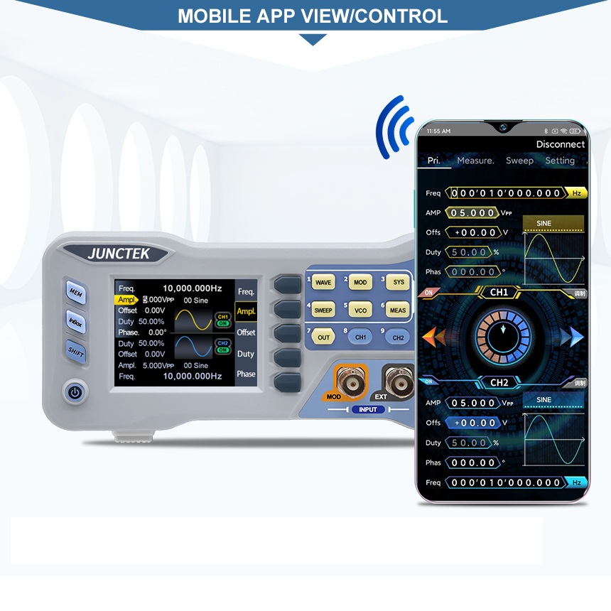 JDS8060 JDS8000 เครื่องกำเนิดส - Dual Channel Arbitrary Waveform Function Generator 60Mhz บทวิจารณ์และราคา