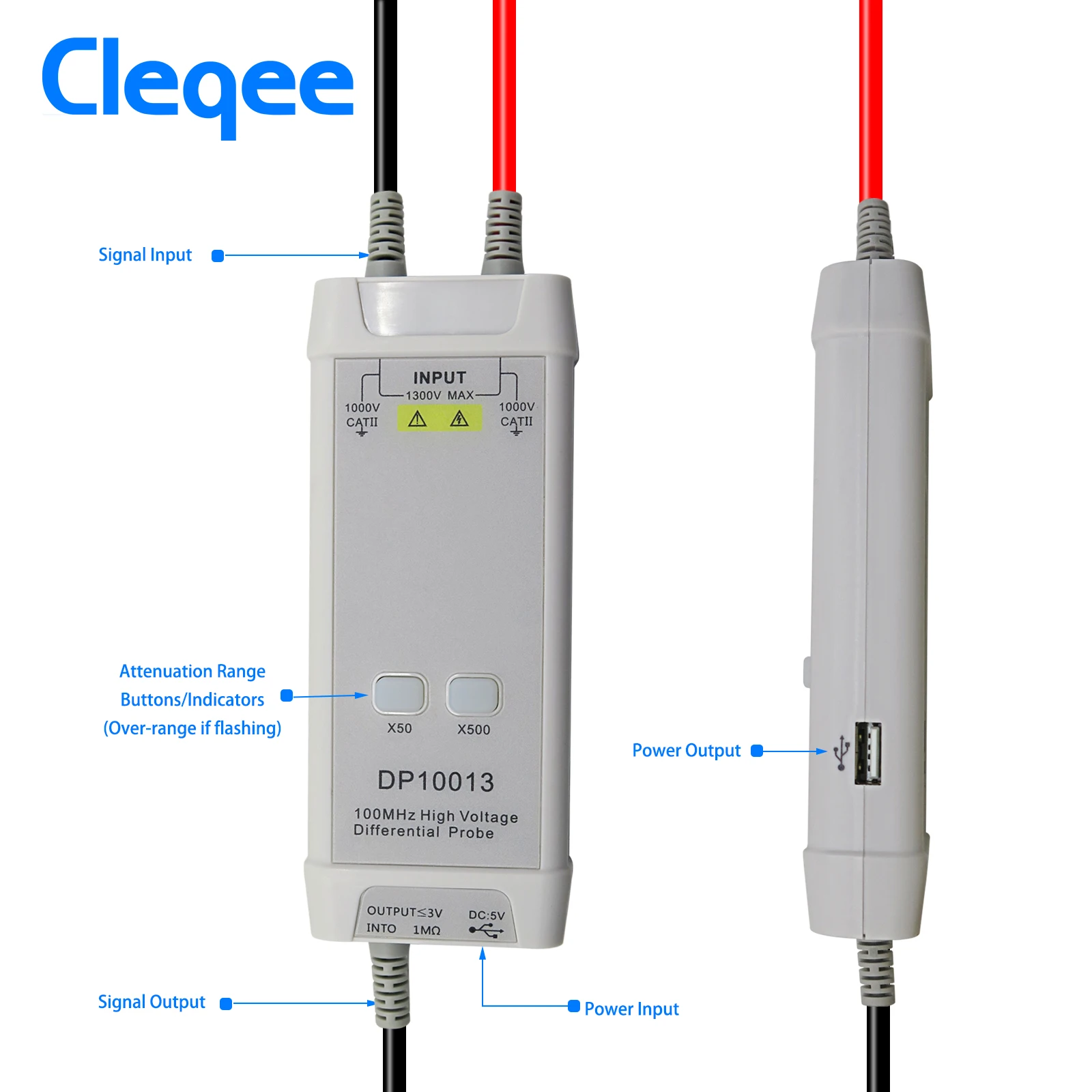 ออสซิลโลสโคปแรงดันสูง Cleqee 1 - High Voltage Differential Probe 100Mhz 1300V บทวิจารณ์และราคา