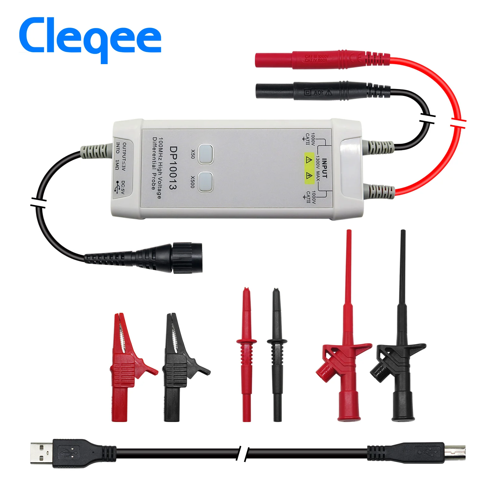 ออสซิลโลสโคปแรงดันสูง Cleqee 1 - High Voltage Differential Probe 100Mhz 1300V บทวิจารณ์และราคา