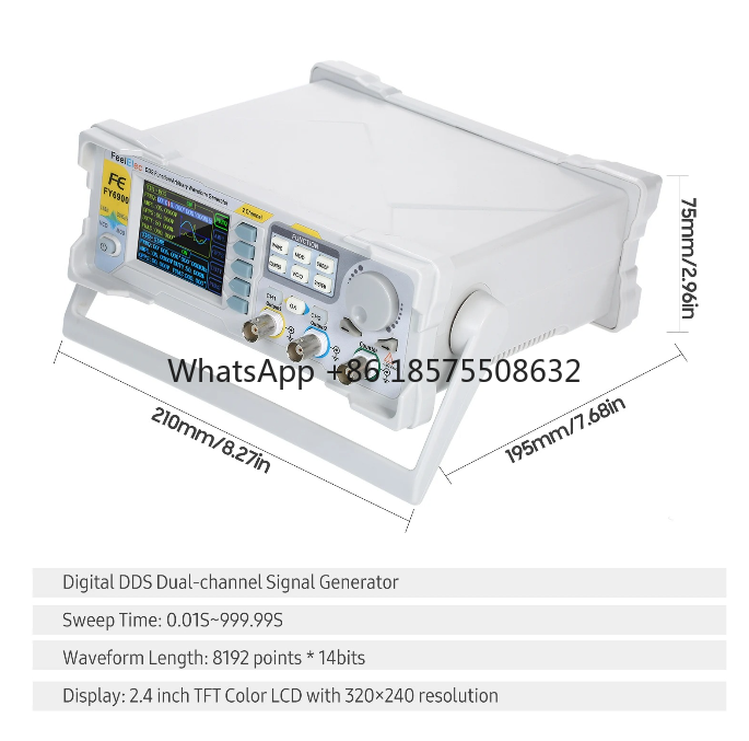 เครื่องกำเนิดสัญญาณฟังก์ชัน 60 - Dual Channel Arbitrary Waveform Function Generator 60Mhz บทวิจารณ์และราคา