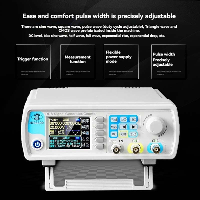 เครื่องกำเนิดสัญญาณ DDS แบบสอง - Dual Channel Arbitrary Waveform Function Generator 60Mhz บทวิจารณ์และราคา