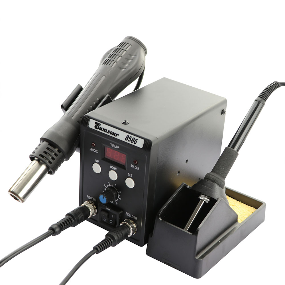 8586 700W 2 ใน 1 ดิจิตอลจอแสดง - Smd Rework Station Hot Air Soldering 2 In 1 บทวิจารณ์และราคา