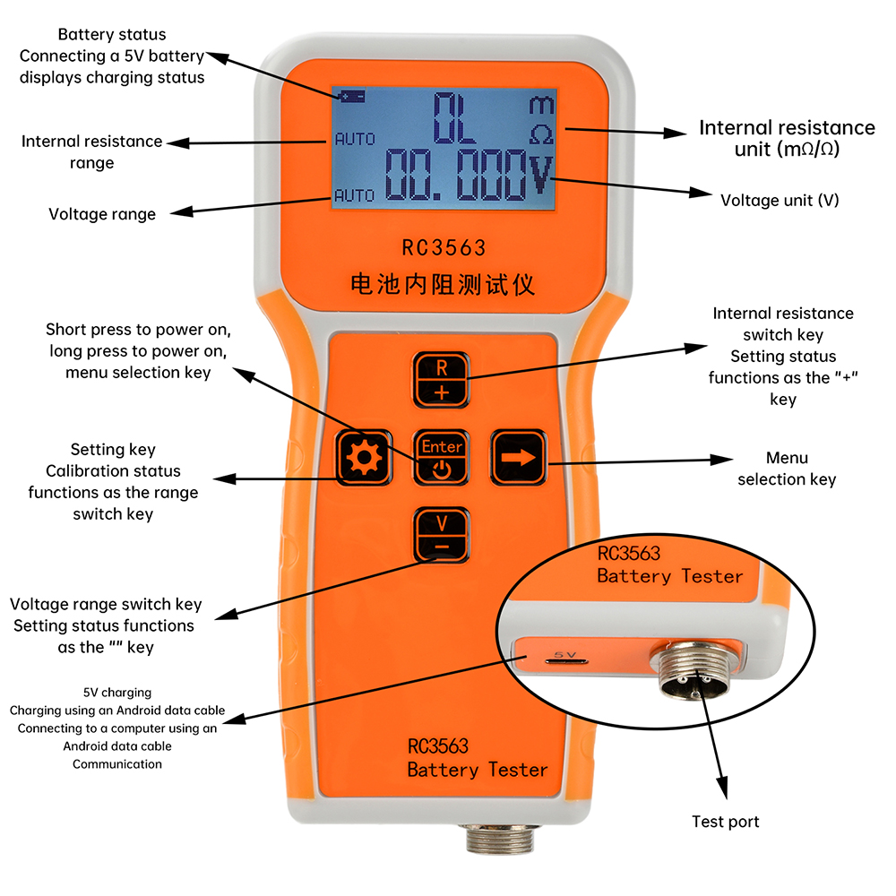 RC3563 18650เครื่องทดสอบความต้ - Battery Internal Resistance Tester Four Wire บทวิจารณ์และราคา