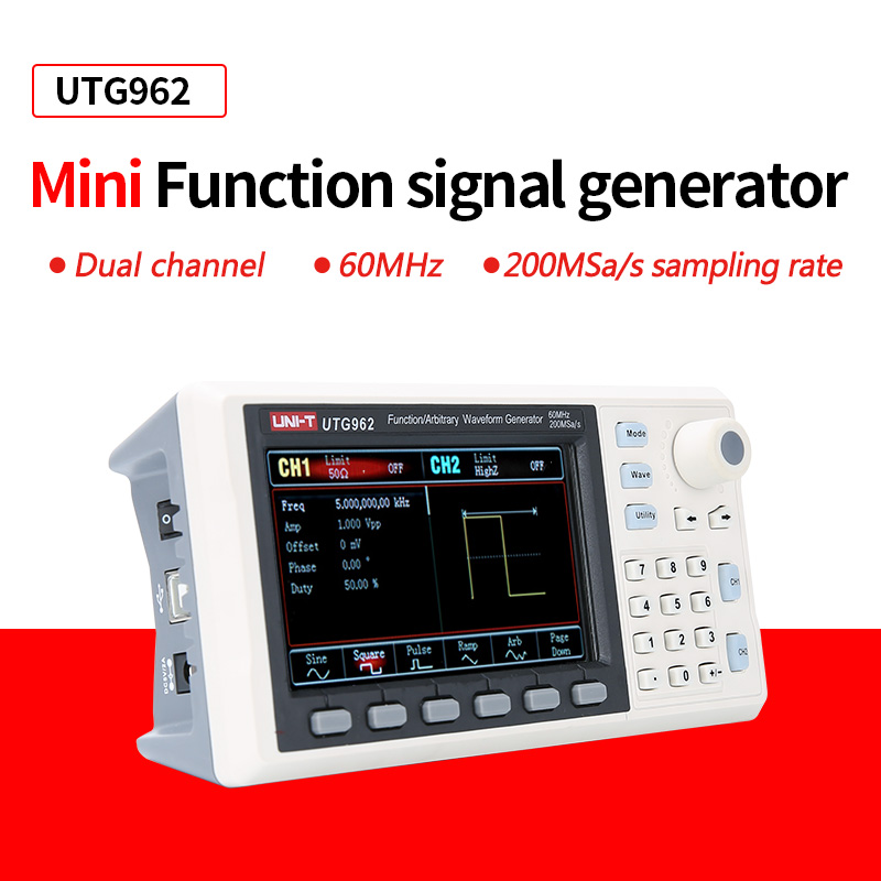 UNI-T UTG932E UTG962E เครื่องก - Dual Channel Arbitrary Waveform Function Generator 60Mhz บทวิจารณ์และราคา