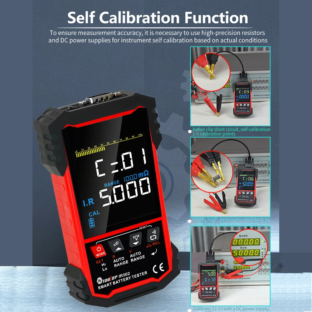Tooltop ± 120V เครื่องทดสอบควา - Battery Internal Resistance Tester Four Wire บทวิจารณ์และราคา