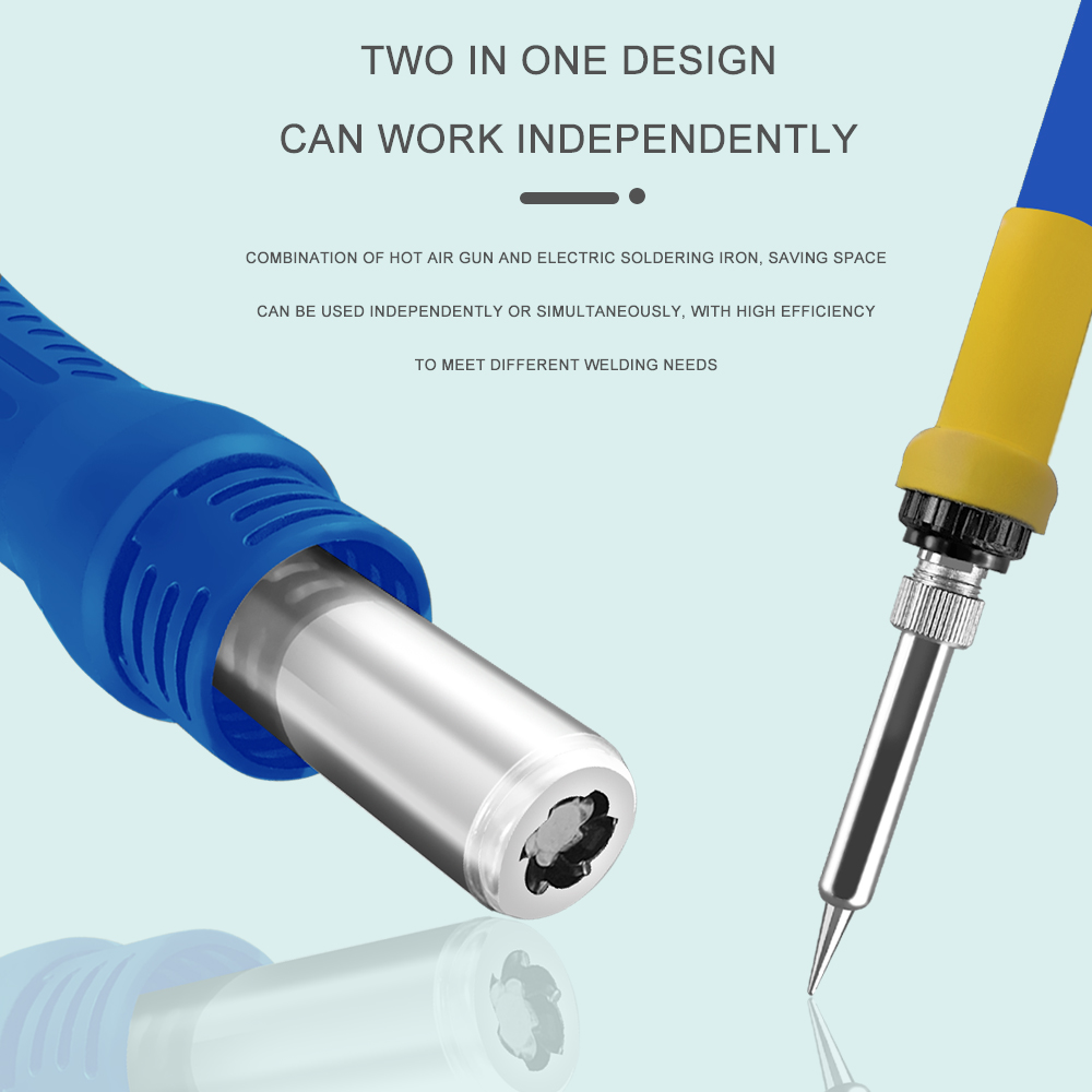 2 In 1 Digital Soldering Stati - Smd Rework Station Hot Air Soldering 2 In 1 บทวิจารณ์และราคา