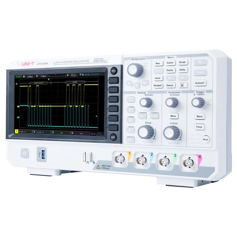 ออสซิลโลสโคปดิจิตอล UPO1104X 1 - Digital Storage Oscilloscope 4 Channel 100Mhz บทวิจารณ์และราคา