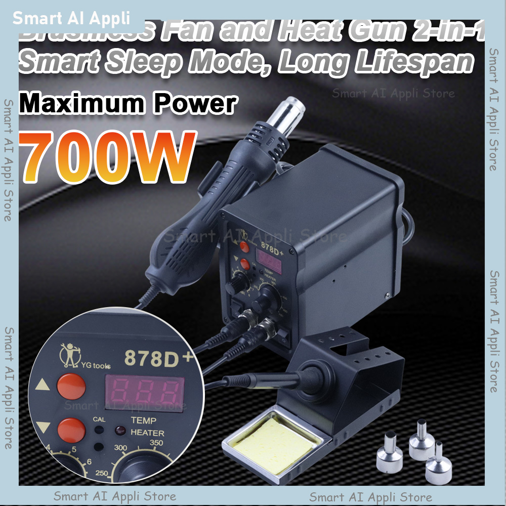 สถานีบัดกรี 2-in-1 พร้อมหน้าจอ - Smd Rework Station Hot Air Soldering 2 In 1 บทวิจารณ์และราคา